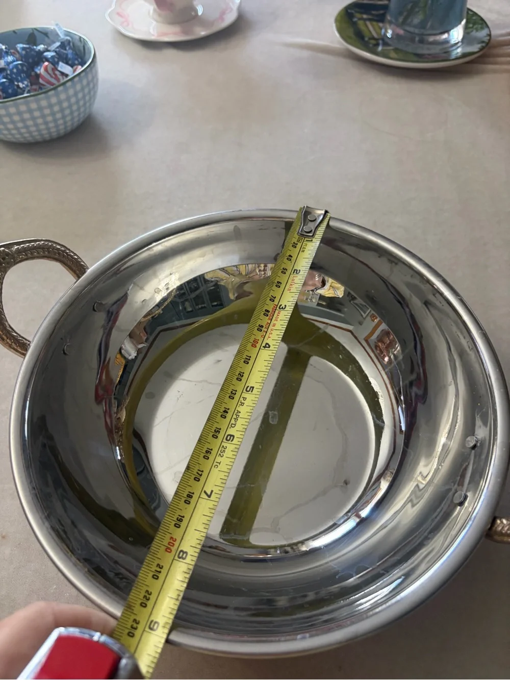 Hammered Copper Serving Bowl - Polished Copper Finish